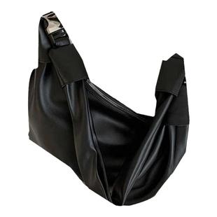 YUEN韩国高级感单肩斜挎复古ins饺子包男女旅行通勤包大容量托特