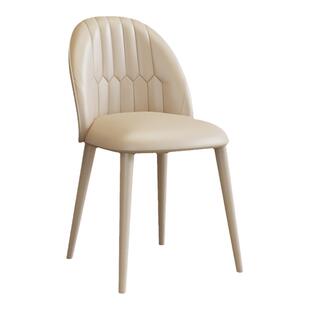 意式极简家用现代简约休闲餐桌椅客厅吃饭椅子轻奢餐厅极简靠背椅