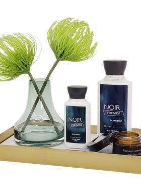 洗手台仿真花艺托盘组合装饰摆件