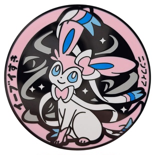 动漫周边宝可梦金属徽章伊布家族珐琅胸针仙子伊布书包配饰pin