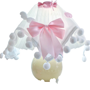 少女风灯罩防尘盖布甜美布艺桌布可爱lolita挡灰尘布防猫毛盖巾