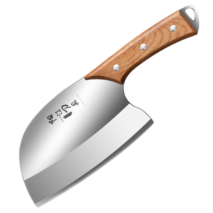 菜刀家用斩切两用刀圆头锋利斩骨杀鱼刀厨房砍骨头刀具菜板二合一