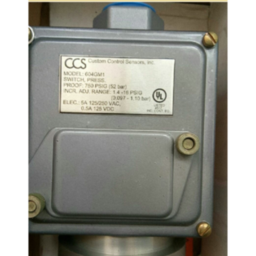 议价美国CCS 604GM1 压力开关 750PSIG  52bar   1.4-16PSIG