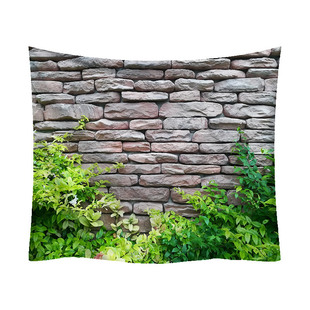 超大墙布石壁砖墙挂布宿舍客厅直播墙壁装饰布挂画背景布壁挂壁毯