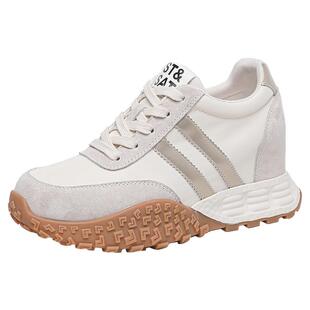 星期六厚底女鞋德训鞋新款春季内增高运动休闲鞋小个子百搭阿甘鞋