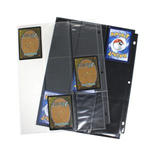 卡页宝可梦ptcg游戏王桌游收纳收集本卡册内页活页替芯透明九宫格