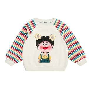 女童卫衣春款2026新款小女孩宝宝春季超好看上衣儿童装春装打底衫