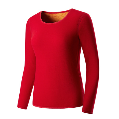 女士单件保暖内衣加绒加厚