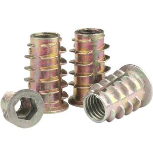 内外牙螺母沉头内六角家具螺帽实木预埋件梯形螺丝帽M4M5M6M8M10