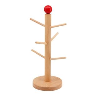 桌面大肠发圈收纳架手串项链发箍置物架实木玄关钥匙挂架展示架子