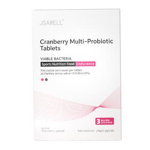 JSAWELL蔓越莓益生菌片24克(0.8克X30)