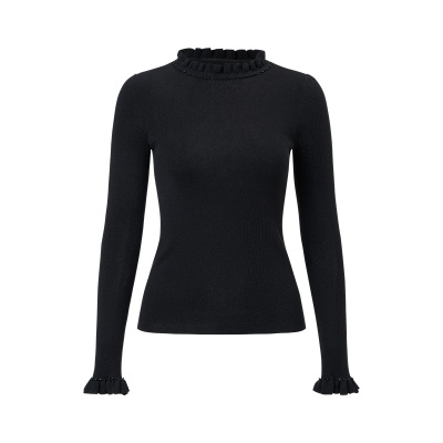 【商场同款】MAXRIENY甜美文艺中高领套头毛针织衫女修身显瘦上衣