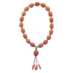 橄榄核雕1.3小籽十八罗汉手串手工橄榄胡雕刻手持男女文玩配饰