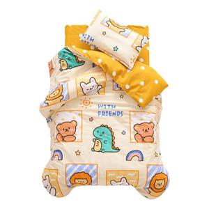 幼儿园被子三件套儿童午睡被褥六件套宝宝入园专用床品全棉被套夏