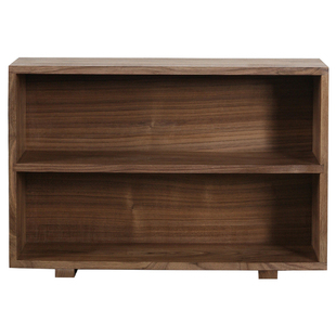 黑胡桃木桌面CD收纳架蓝光碟片收藏展示柜双层CD柜实木复古置物架