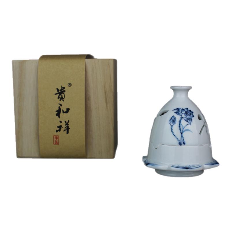 陶瓷香薰炉仿古莲花香炉香道摆件