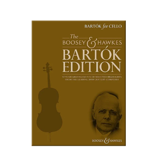 巴托克 作品集 大提琴和钢琴 含CD 博浩原版乐谱书 Bartok for Cello and Piano BH13521