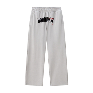 HOODRICH美式字母贴布绣直筒卫裤潮流秋季新款宽松百搭休闲裤子