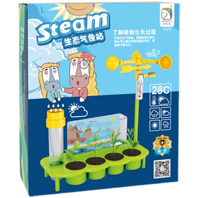 科学实验生态气象站植物模拟玩具