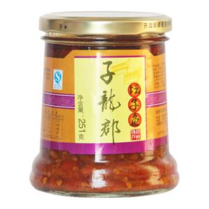 湖南郴州桂阳特产正宗子龙郡坛子肉 鱼鸭 方元剁辣椒4瓶包邮251g