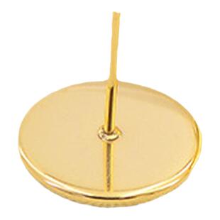 不锈钢耳针盆托圆形盘DIY耳环耳饰空托配件粘宝石宝石底托盆耳钉