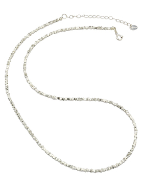 碎银子项链S925银短款锁骨链