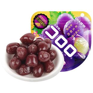 【自营】UHA悠哈果汁软糖巨峰葡萄味52g味觉糖酷露露软糖果零食