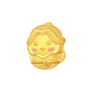 999足金谢怜不倒翁转运珠天官赐福手串3D硬金黄金三郎不倒翁手链