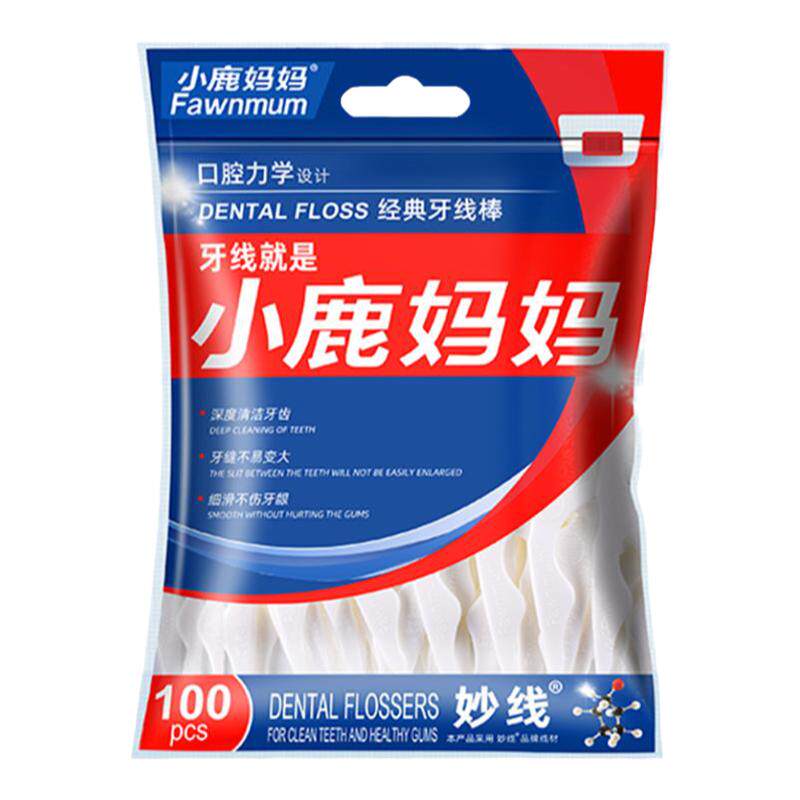 小鹿妈妈力学牙线棒袋装100支
