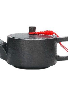 德化陶瓷简约便携粗陶水壶半手工泡茶壶办公家用功夫茶具黑陶单壶