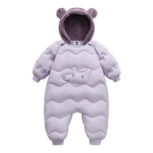 迷你巴拉巴拉宝宝羽绒服连体衣婴儿拜年服衣服新年季2025新款儿童