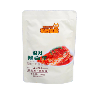 每日食客辣白菜礼盒装200g*10包 正宗韩式泡菜下饭菜即食朝鲜风味