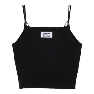 【THROW系列】SLY 春季刺绣贴布针织小吊带030HS001-0941