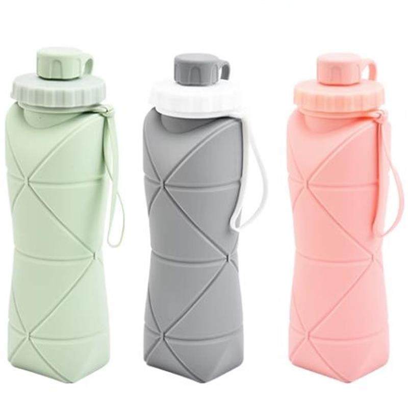 折叠水杯大容量硅胶杯子户外旅行便携伸缩水壶食品级耐高温折叠杯