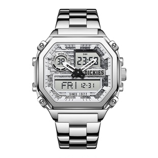 【新年好礼】Dickies多功能手表男学生潮流双显电子表女钢带腕表