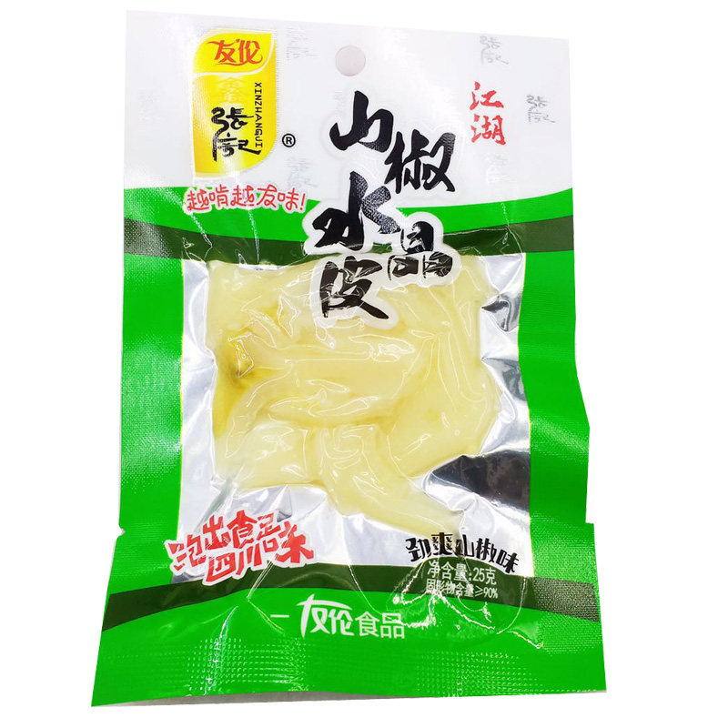 友伦猪皮泡椒酸辣卤多味猪皮20袋