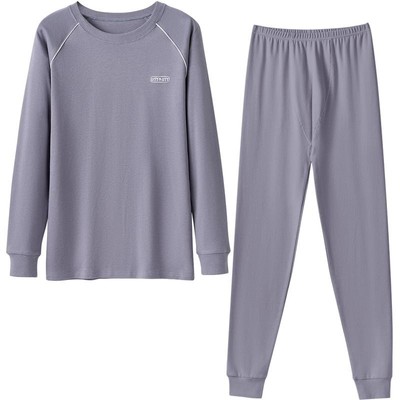 法百莲纯棉青少年秋衣秋裤套装男