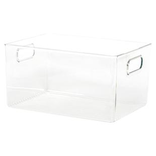 绘本收纳盒桌面透明书本储物整理神器箱儿童书桌装书籍筐桌上书架