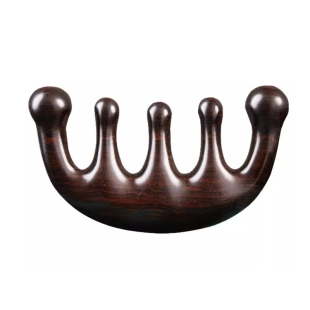 黑檀木随身便携小梳子按摩梳头部刮痧梳头经络梳头皮疏通神器木头