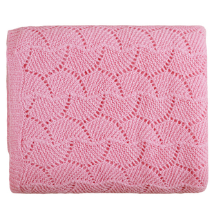 羊绒围巾女大披肩100围脖钩花秋冬加厚高端纯色针织镂空玫红长款