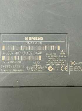 询价6ES7 407-0KA02-0AA0，9新货源