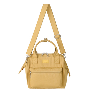 Qminica手提袋子妈咪包2026新款时尚母婴外出大容量女士双肩背包