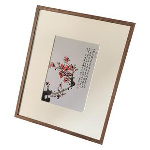 字画装裱服务画框空框表书法国画书画宣纸作品实木边框相框定制