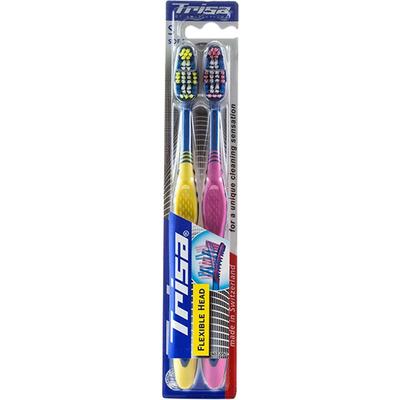 trisa灵动软毛牙刷成人家用6支