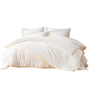 水星家纺100%蚕丝被A类抗菌冬被春秋被单人双人四季被子母被新品