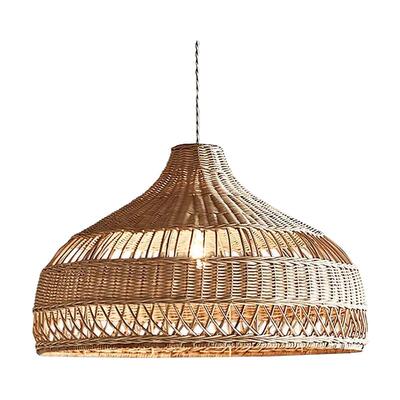 侘寂风藤编吊灯日式创意餐厅民宿酒店火锅店禅意茶室复式楼藤艺灯