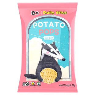 DailyBites美国进口果蔬脆potatopops空心蔬薯球休闲零食儿童薯球