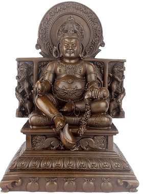 密宗黄财神家居客厅佛堂工艺品