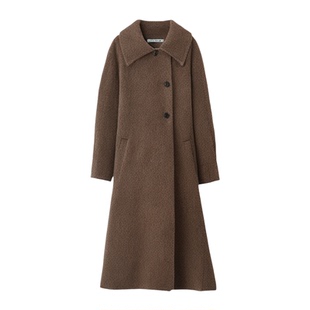 沫晗依美今年流行爆款女装双面呢大衣2025秋冬新款羊毛外套小个子