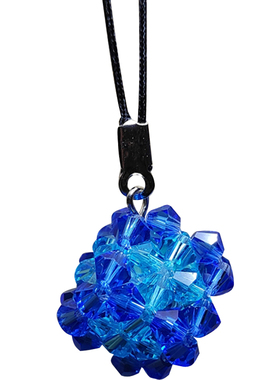 纯手工串珠女款水晶手机挂件成品